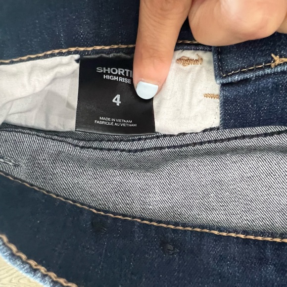 Express High Rise Jean Shorts - Picture 2 of 3